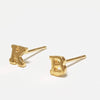 Initial stud earrings, gold initial earrings, Dana Mantzur
