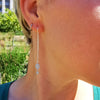 Thin silver chain earrings, Petra Earrings, Dana Mantzur 