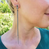 Bohemian extra long earrings. La Boheme earrings, Dana Mantzur