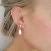 Bridal pearl earrings, Teardrop Pearl Earrings, The Lady Bride