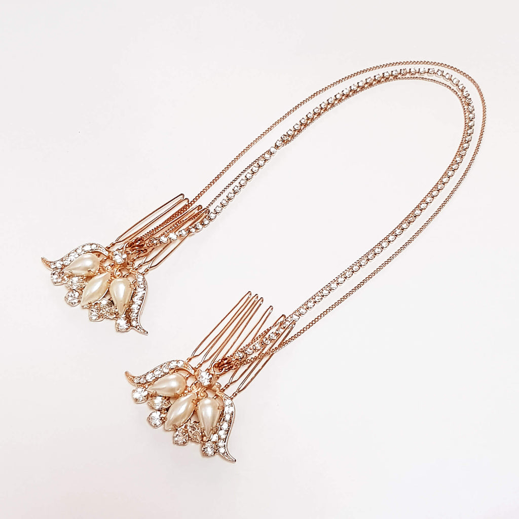 Rose gold headpeice