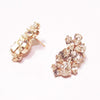 Rose gold crystal earrings, Avital Earrings - Large, The Lady Bride