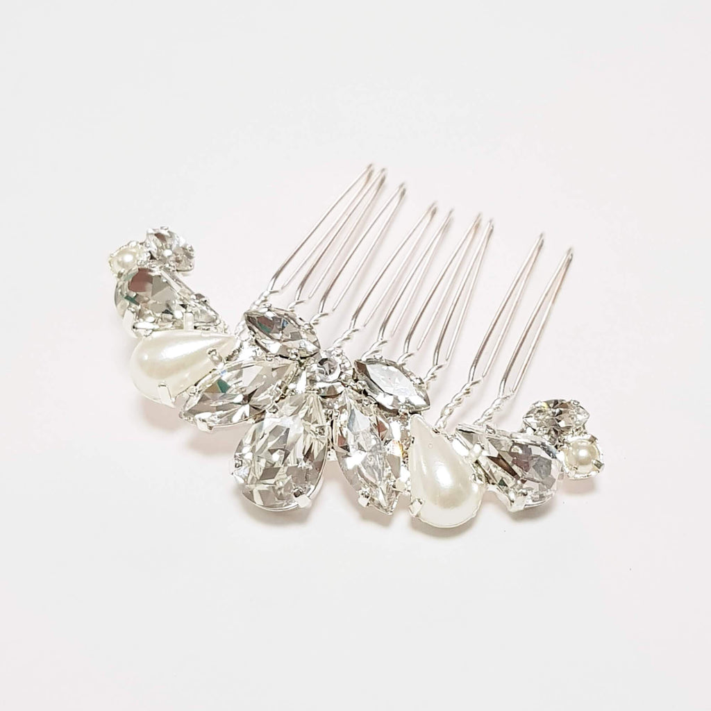 Gil hair comb, Silver Bridal hair comb, The Lady Bride