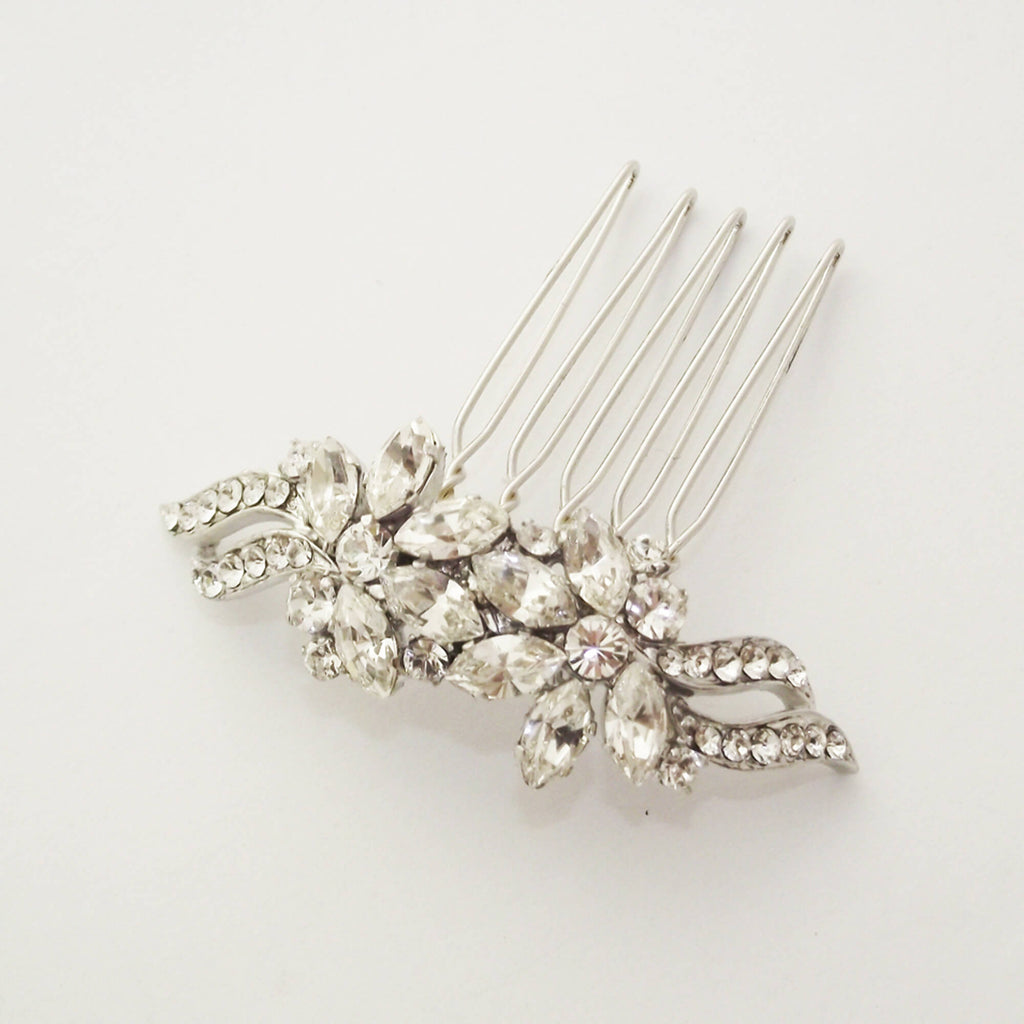 Silver hair comb