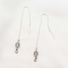  Petra earrings, Silver ear threaders, Dana Mantzur