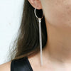 Bridesmaids earrings, Fringe Hoop Earrings, Dana Mantzur