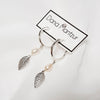 Silver pearl hoop earrings, Sharon earrings, Dana Mantzur
