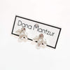 Shira Earrings, Silver post earrings, Dana Mantzur 