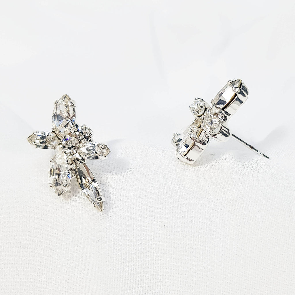 Crystal ear climbers, Karina earrings, The Lady Bride