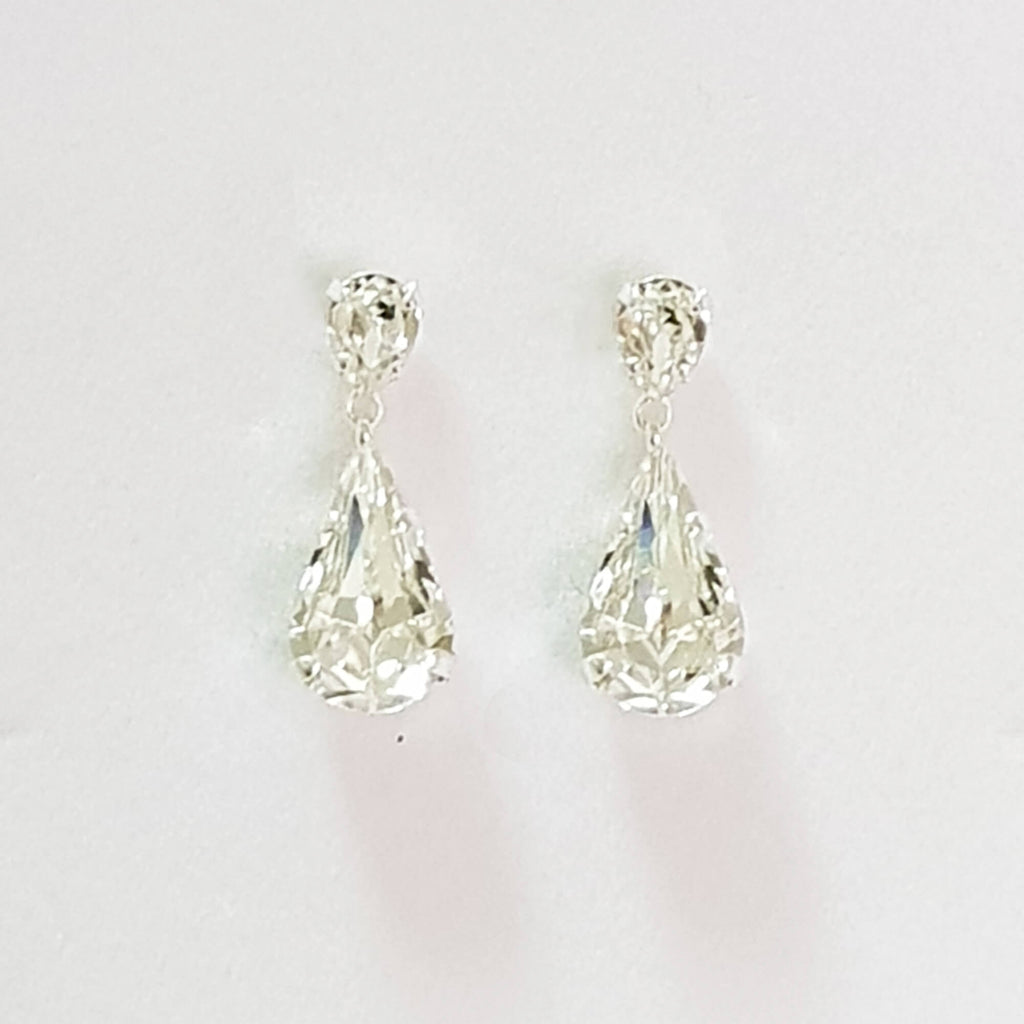 Swarovski drop earrings, Bridal set, The lady bride