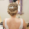 Silver hair comb, Ruth Floral Headpiece - Large, The lady bride