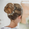 Updo hair style, Lihini hair wreath, The lady bride