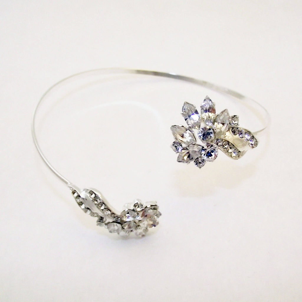 rhinestone silver bracelet