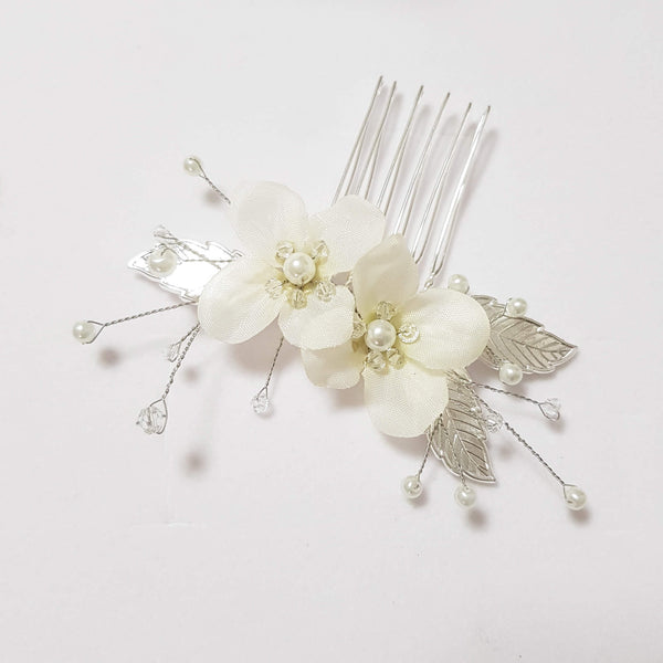 Floral hair comb
