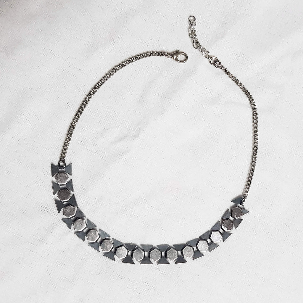 Silver chain, Choker Collar, Dana Mantzur