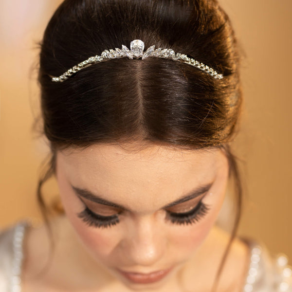 Swarovski crystal headpiece, Crystal crown, The Lady Bride