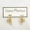 Baguette Ear Jackets, Gold ear jackets, Dana Mantzur