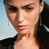 Briksdal Earrings: Long classic silver earrings, Dana Mantzur
