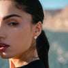San Refael Earrings: Zirconia crystal post earrings | Dana Mantzur