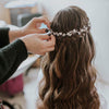 White flower hair wreath, Sofia hair wreath, The lady bride